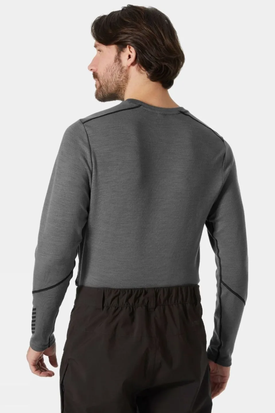 Mens Lifa Merino Midweight Crew Base Layer Top