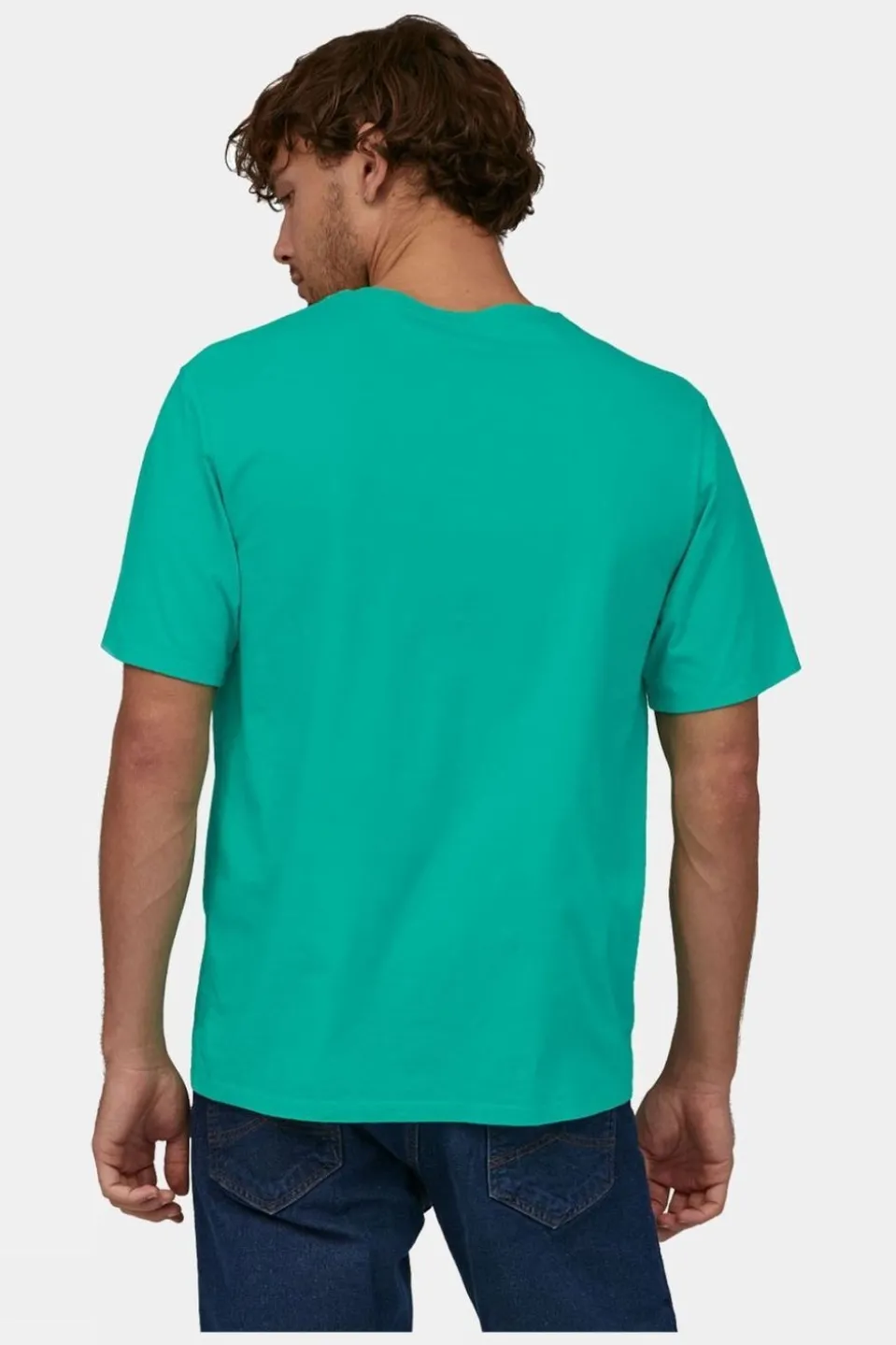 Mens Line Logo Ridge Stripe Organic Pocket T-Shirt