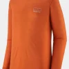 Mens Long Sleeved Capilene Cool Merino Graphic Base Layer Top