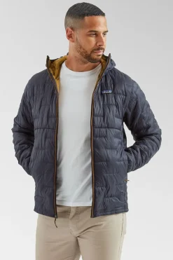Mens Micro Puff Hooded Jacket