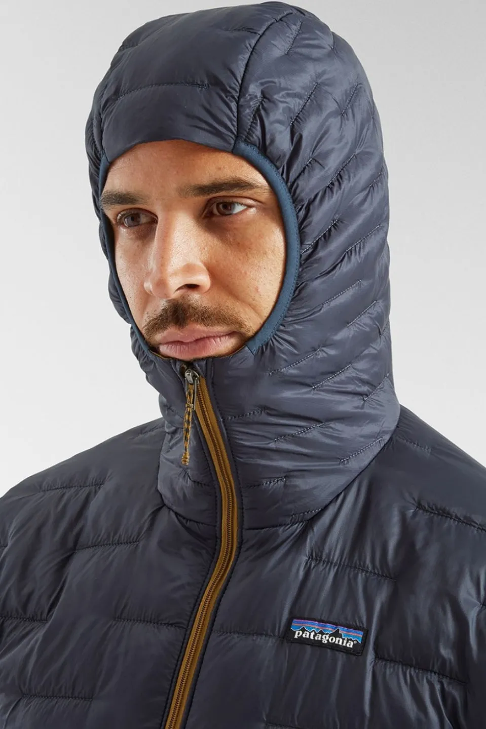 Mens Micro Puff Hooded Jacket