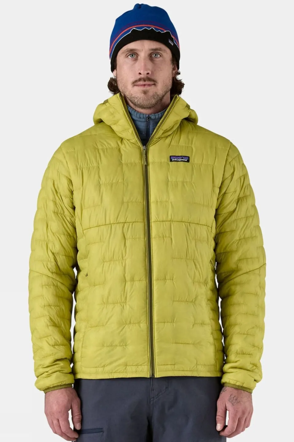 Mens Micro Puff Hooded Jacket