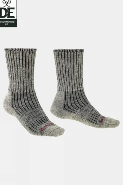 Mens Midweight Merino Comfort Crew Socks
