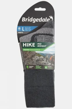 Mens Midweight Merino Endurance Crew Socks