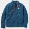 Mens Muse Recycled Polar-Lined Sherpa Quarter Zip Fleece