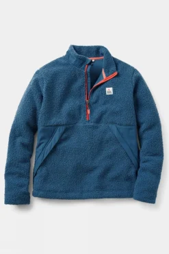 Mens Muse Recycled Polar-Lined Sherpa Quarter Zip Fleece