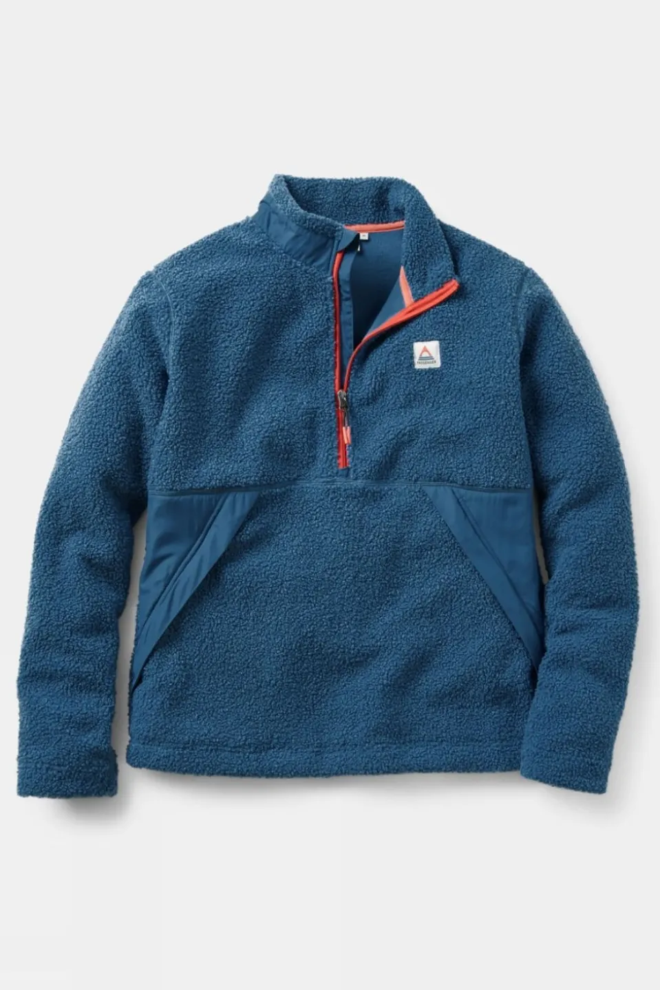 Mens Muse Recycled Polar-Lined Sherpa Quarter Zip Fleece