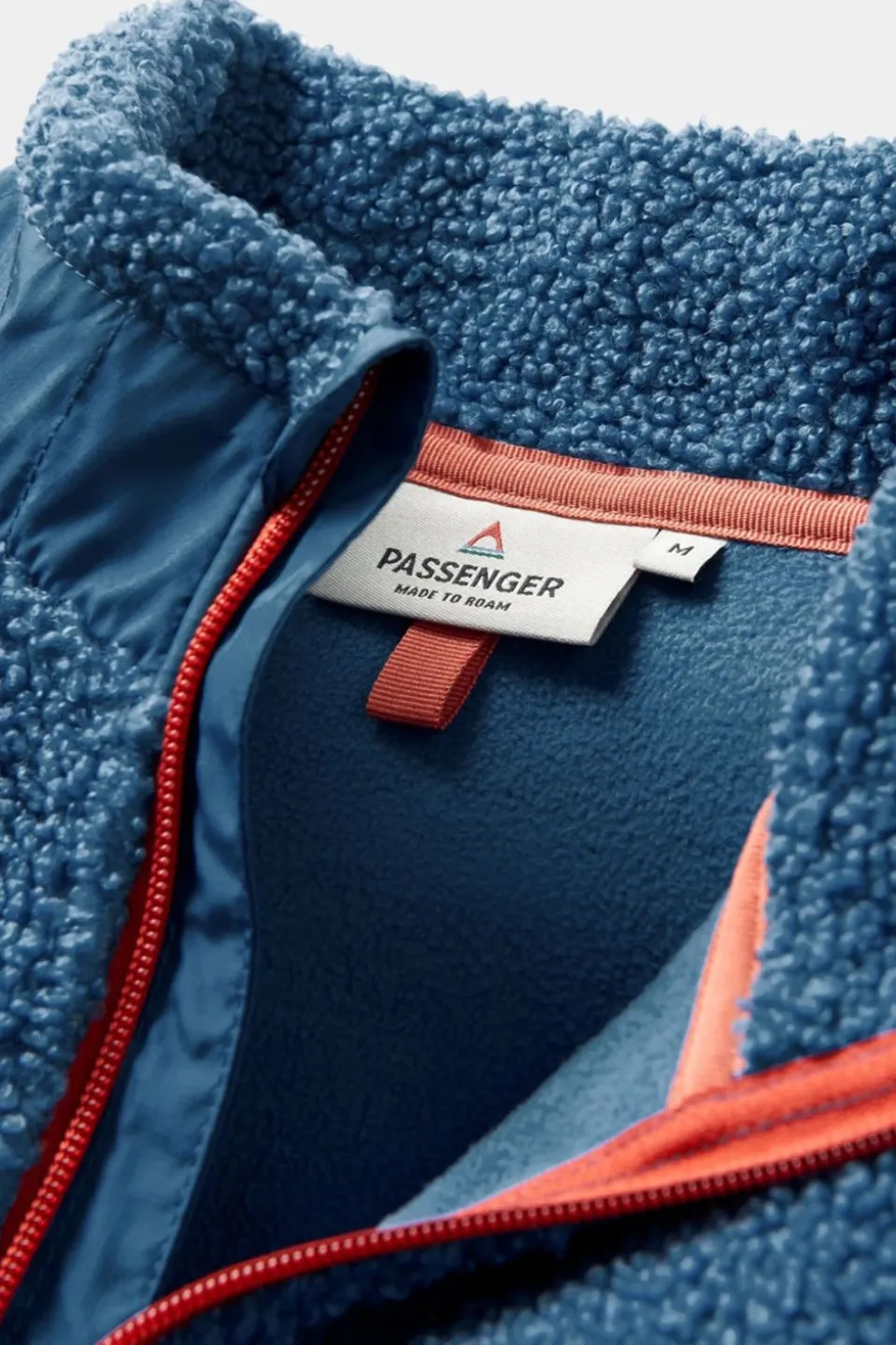 Mens Muse Recycled Polar-Lined Sherpa Quarter Zip Fleece