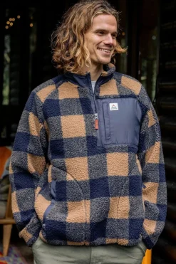 Mens Offroad Recycled Sherpa Half Zip Fleece