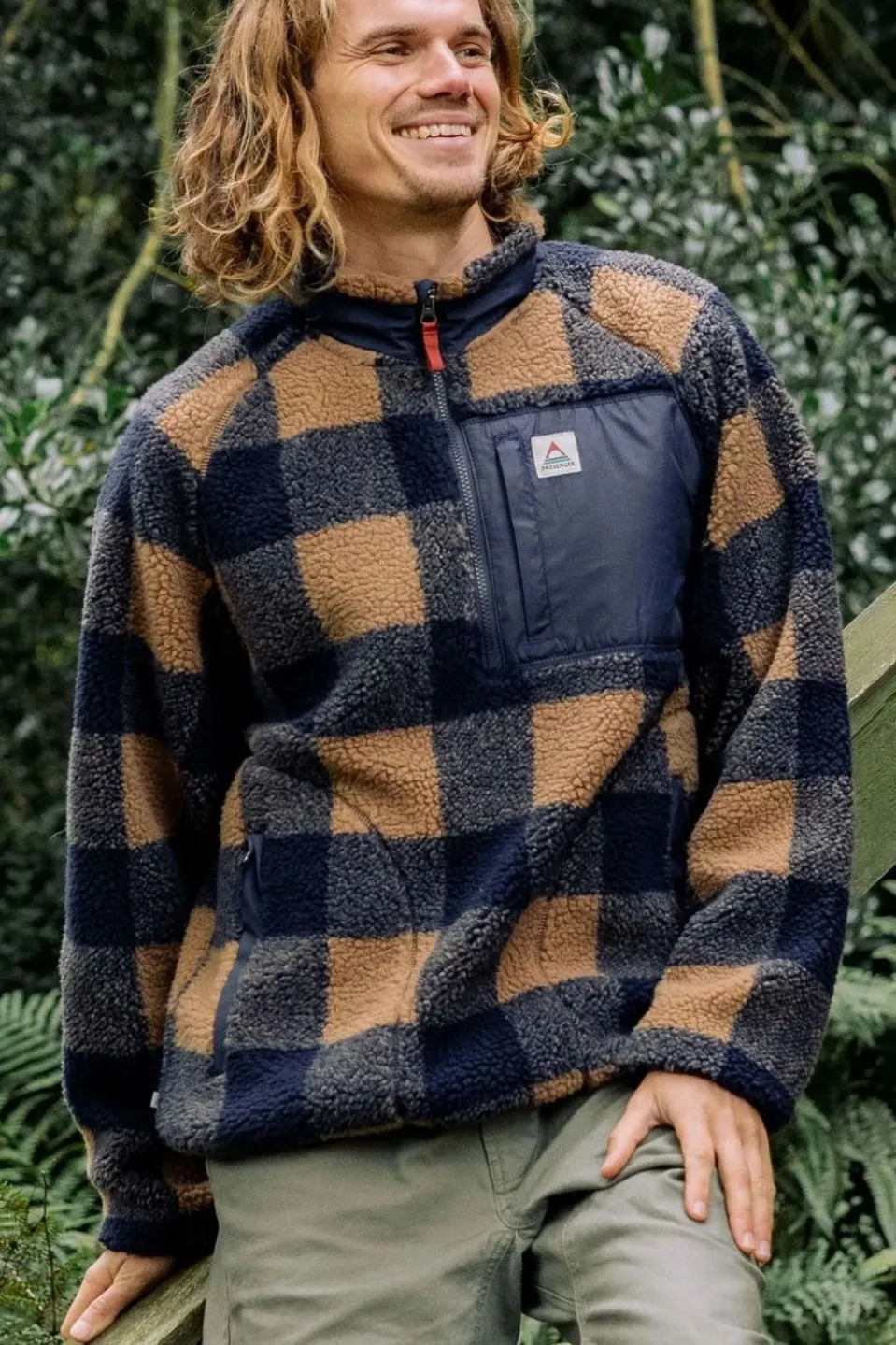 Mens Offroad Recycled Sherpa Half Zip Fleece