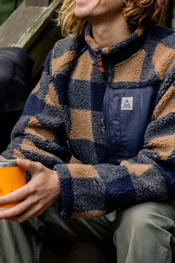 Mens Offroad Recycled Sherpa Half Zip Fleece