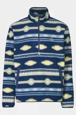 Mens Pehoe Printed Snap Half Zip Fleece