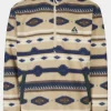 Mens Pehoe Printed Snap Half Zip Fleece