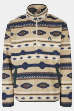 Mens Pehoe Printed Snap Half Zip Fleece