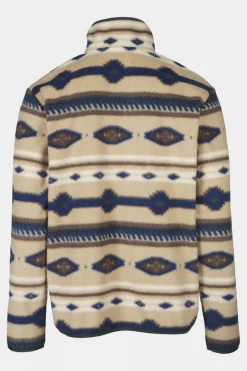 Mens Pehoe Printed Snap Half Zip Fleece