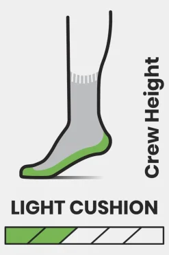 Mens Performance Hike Light Cushion Crew Socks