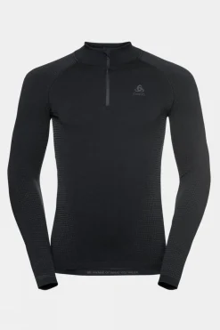 Mens Performance Warm Eco Long Sleeve Zip Neck Base Layer Top