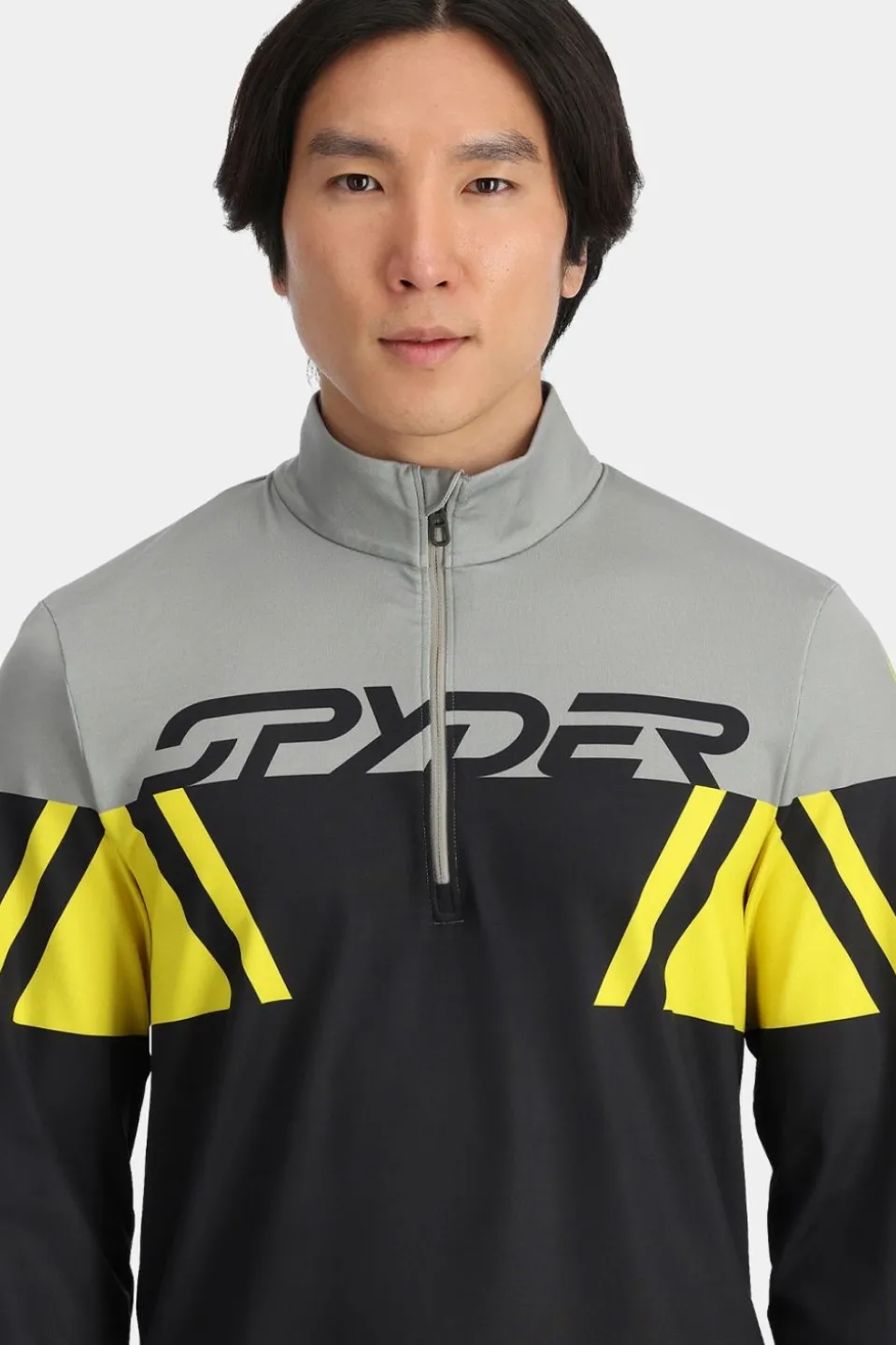 Mens Podium Zip Neck Top