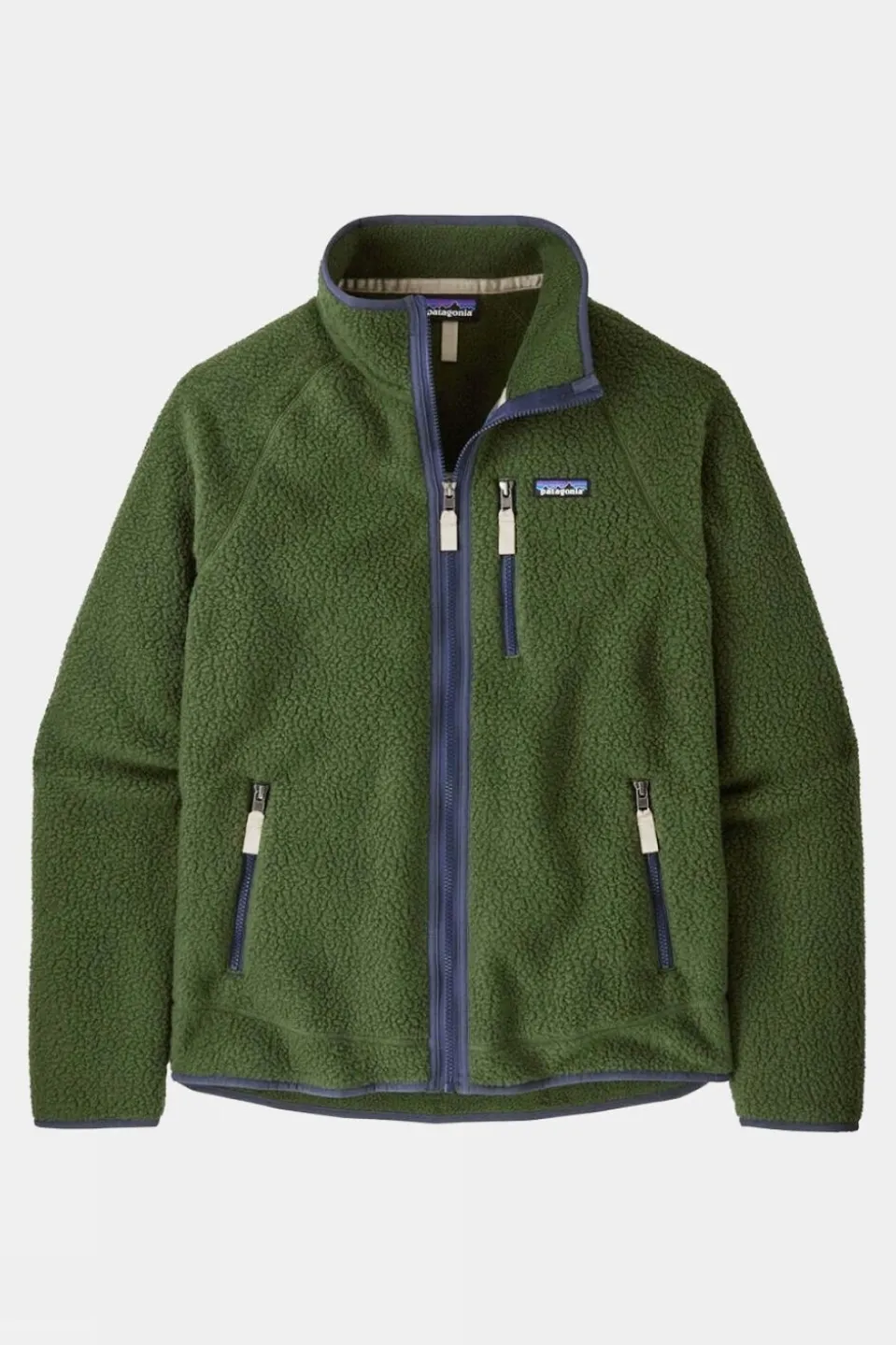 Mens Retro Pile Fleece Jacket