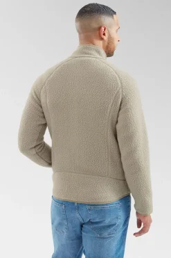 Mens Retro Pile Fleece Jacket