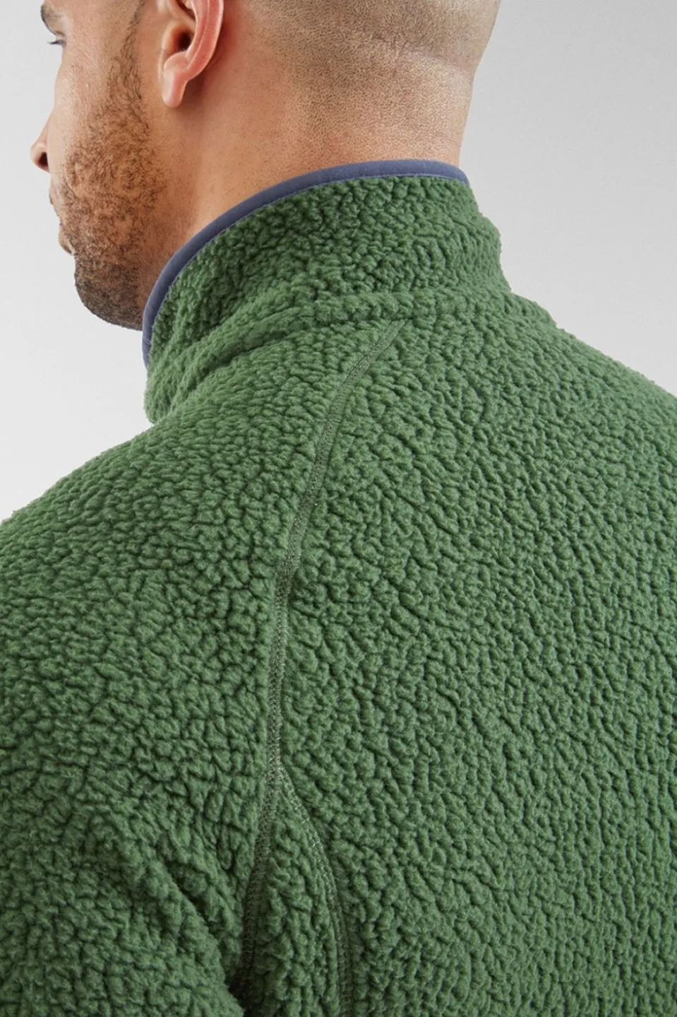 Mens Retro Pile Fleece Jacket