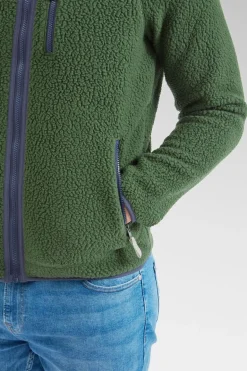 Mens Retro Pile Fleece Jacket
