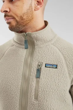 Mens Retro Pile Fleece Jacket