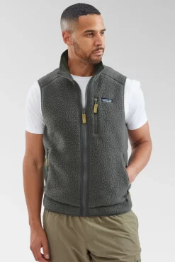 Mens Retro Pile Fleece Vest