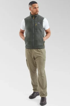Mens Retro Pile Fleece Vest
