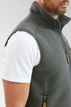 Mens Retro Pile Fleece Vest