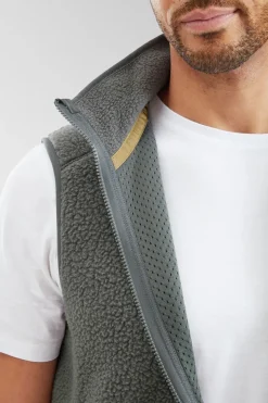 Mens Retro Pile Fleece Vest