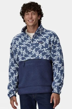 Mens Retro Pile Half Zip Fleece