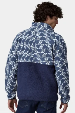 Mens Retro Pile Half Zip Fleece