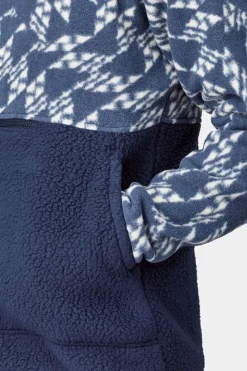 Mens Retro Pile Half Zip Fleece