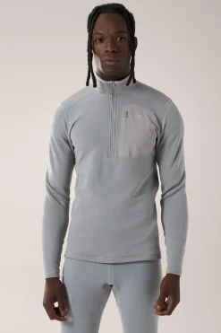 Mens Rho Zip Neck Top