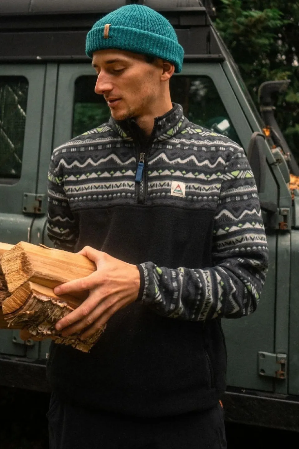 Mens Set Off Recycled Polar Quarter Zip Fleece