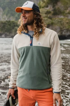 Mens Set Off Recycled Polar Quarter Zip Fleece