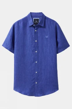 Mens Short Sleeve Linen Shirt