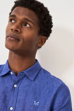 Mens Short Sleeve Linen Shirt