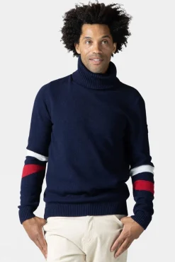 Mens Signature Roll-Neck Sweater