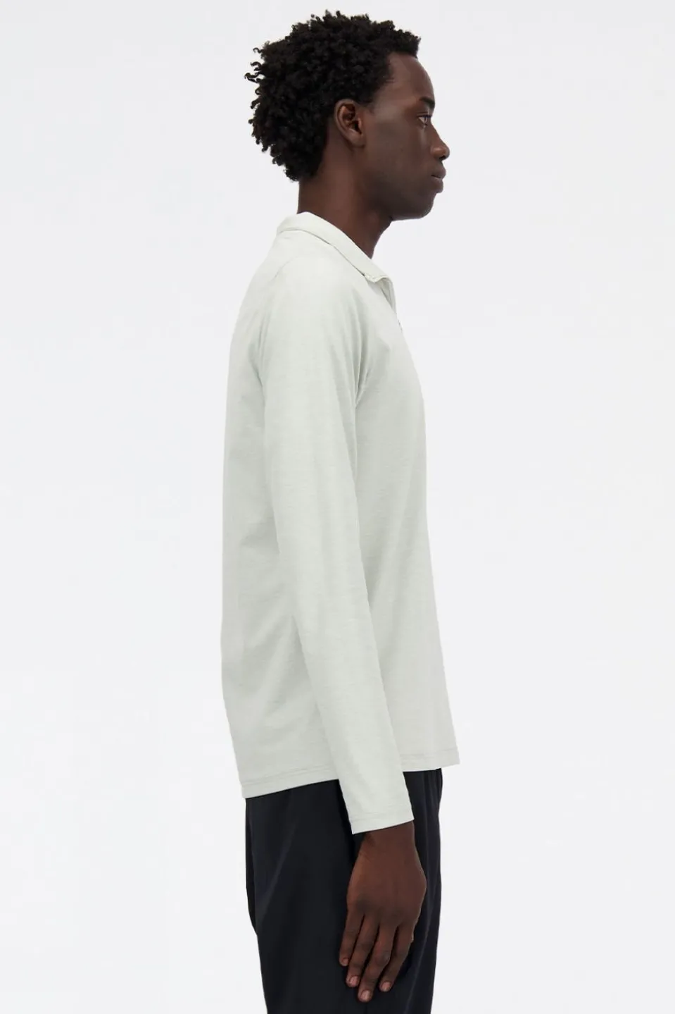 Mens Space Dye Quarter Zip Top