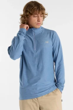 Mens Space Dye Quarter Zip Top
