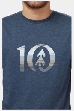 Mens Spruce Stripe Ten T-Shirt