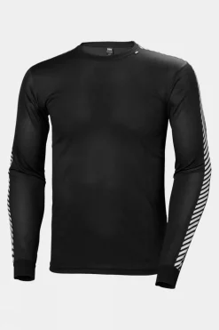 Mens Stripe Crew Long Sleeve Base Layer Top