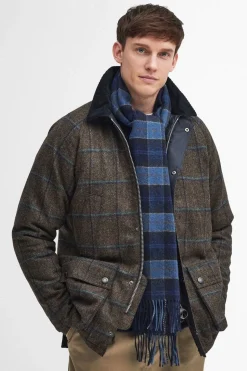 Mens Tartan Lambswool Scarf