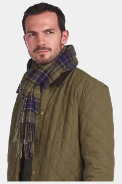 Mens Tartan Lambswool Scarf