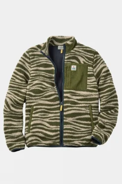 Mens Trekker Recycled Deep-Pile Sherpa Fleece