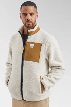 Mens Trekker Recycled Sherpa Full Zip Fleece