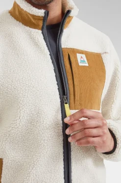 Mens Trekker Recycled Sherpa Full Zip Fleece