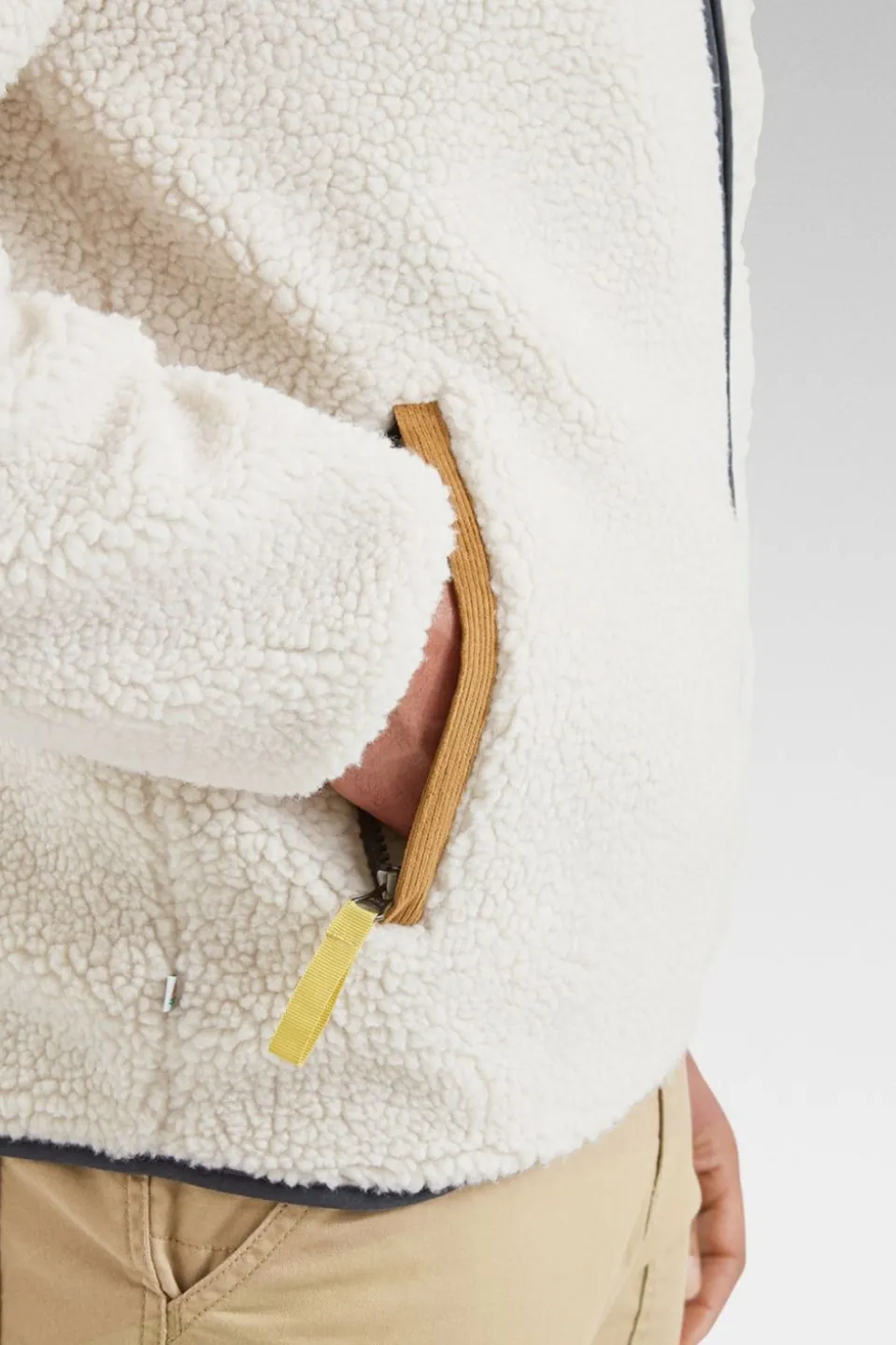 Mens Trekker Recycled Sherpa Full Zip Fleece